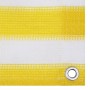 Gelb-weiße HDPE-Balkonmarkise 120x500 cm von vidaXL, Sonnenschirme - Ref: Foro24-310882, Preis: 19,55 €, Rabatt: %