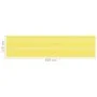 Gelb-weiße HDPE-Balkonmarkise 120x500 cm von vidaXL, Sonnenschirme - Ref: Foro24-310882, Preis: 14,29 €, Rabatt: %