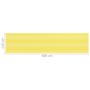 Toldo para balcón HDPE amarillo y blanco 120x500 cm
