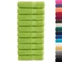 Toallas de baño 10 uds 100% algodón verde 100x150 cm 600 gsm de , Toallas - Ref: Foro24-137505, Precio: 160,68 €, Descuento: %