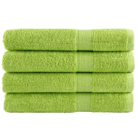 Sauna towels 4 units apple green cotton 80x200 cm 600 gsm by , Towels - Ref: Foro24-137507, Price: 75,37 €, Discount: %
