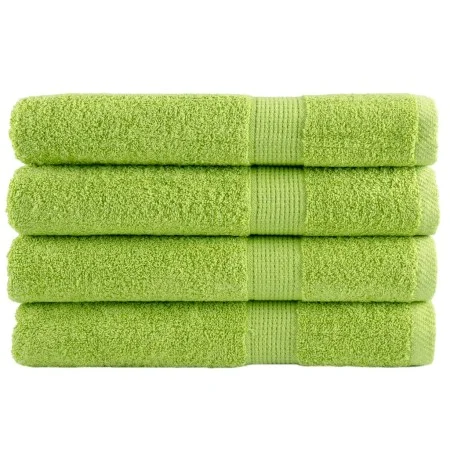 Sauna towels 4 units apple green cotton 80x200 cm 600 gsm by , Towels - Ref: Foro24-137507, Price: 75,33 €, Discount: %
