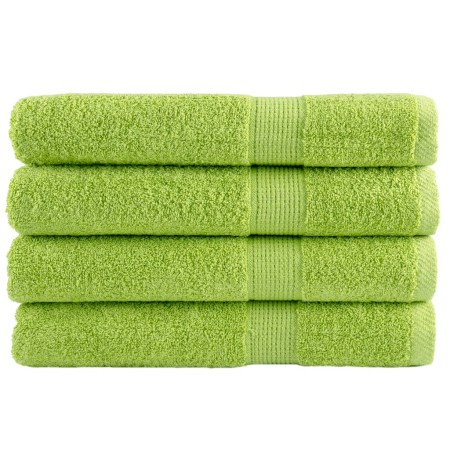 Toallas de sauna 4 uds algodón verde manzana 80x200 cm 600 gsm de , Toallas - Ref: Foro24-137507, Precio: 76,71 €
