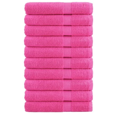 Toallas de sauna 10 uds 100% algodón rosa 80x100 cm 600 gsm de , Toallas - Ref: Foro24-137532, Precio: 178,92 €, Descuento: %