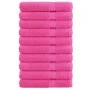 Toallas de sauna 10 uds 100% algodón rosa 80x100 cm 600 gsm de , Toallas - Ref: Foro24-137532, Precio: 178,92 €, Descuento: %