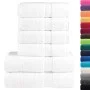 6-teiliges Handtuchset aus 100% Baumwolle, weiß, 600 g/m². von , Handtücher - Ref: Foro24-137553, Preis: 63,43 €, Rabatt: %
