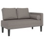 Chaiselongue-Sofa mit Kissen aus grauem Taupe-Stoff. von , Tagesbetten - Ref: Foro24-4007583, Preis: 162,81 €, Rabatt: %