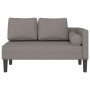 Chaiselongue-Sofa mit Kissen aus grauem Taupe-Stoff. von , Tagesbetten - Ref: Foro24-4007583, Preis: 162,81 €, Rabatt: %