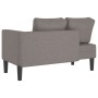 Chaiselongue-Sofa mit Kissen aus grauem Taupe-Stoff. von , Tagesbetten - Ref: Foro24-4007583, Preis: 162,81 €, Rabatt: %