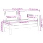 Chaiselongue-Sofa mit Kissen aus grauem Taupe-Stoff. von , Tagesbetten - Ref: Foro24-4007583, Preis: 162,81 €, Rabatt: %