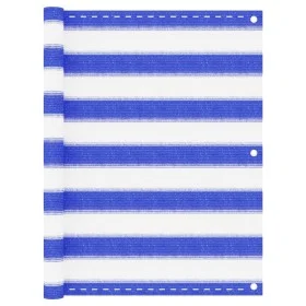 Balcony awning in blue and white HDPE 75x300 cm by vidaXL, Umbrellas - Ref: Foro24-310884, Price: 13,67 €, Discount: %