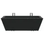 Planters with hooks 2 units black synthetic rattan by , Pots and planters - Ref: Foro24-366398, Price: 61,46 €, Discount: %