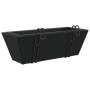 Planters with hooks 2 units black synthetic rattan by , Pots and planters - Ref: Foro24-366398, Price: 54,62 €, Discount: %