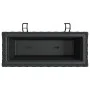 Planters with hooks 2 units black synthetic rattan by , Pots and planters - Ref: Foro24-366398, Price: 61,46 €, Discount: %