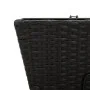 Planters with hooks 2 units black synthetic rattan by , Pots and planters - Ref: Foro24-366398, Price: 61,46 €, Discount: %