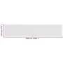 Balcony awning in white HDPE 120x600 cm by vidaXL, Umbrellas - Ref: Foro24-310871, Price: 24,50 €, Discount: %