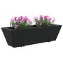 Blumenkästen mit Haken, 2 Stück, schwarzes Kunststoff-Rattan. von , Töpfe und Pflanzgefäße - Ref: Foro24-366401, Preis: 80,57...