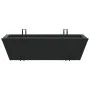 Planters with hooks 2 units black synthetic rattan by , Pots and planters - Ref: Foro24-366401, Price: 68,97 €, Discount: %