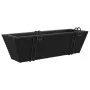 Planters with hooks 2 units black synthetic rattan by , Pots and planters - Ref: Foro24-366401, Price: 68,97 €, Discount: %