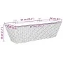 Planters with hooks 2 units black synthetic rattan by , Pots and planters - Ref: Foro24-366401, Price: 68,97 €, Discount: %