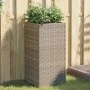Synthetic gray rattan planter 40x40x80 cm by , Pots and planters - Ref: Foro24-366415, Price: 75,35 €, Discount: %
