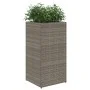 Synthetic gray rattan planter 40x40x80 cm by , Pots and planters - Ref: Foro24-366415, Price: 75,35 €, Discount: %