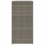 Pflanzgefäß aus grauem synthetischem Rattan 40x40x80 cm von , Töpfe und Pflanzgefäße - Ref: Foro24-366415, Preis: 89,62 €, Ra...