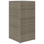 Pflanzgefäß aus grauem synthetischem Rattan 40x40x80 cm von , Töpfe und Pflanzgefäße - Ref: Foro24-366415, Preis: 89,62 €, Ra...