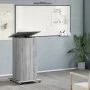 Gray Sonoma wood music stand with wheels and drawer 55x55x107 cm by , Desks - Ref: Foro24-848029, Price: 123,34 €, Discount: %