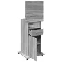 Rollwagen-Ständer mit Schublade aus grauem Sonoma-Holz 55x55x107 cm. von , Schreibtische - Ref: Foro24-848029, Preis: 123,36 ...