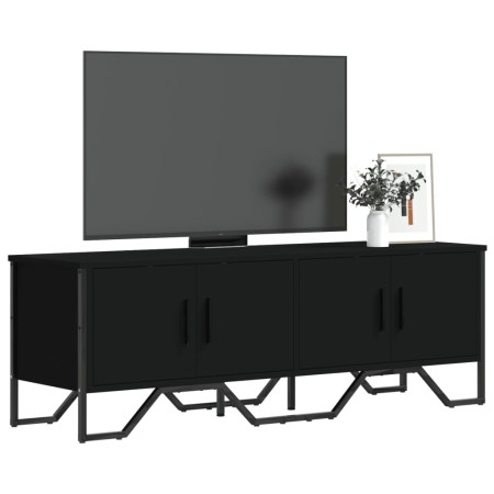 TV-Möbel aus schwarzem Ingenieurholz 122x34x41 cm von , TV-Möbel - Ref: Foro24-848584, Preis: 64,13 €, Rabatt: %