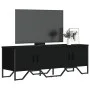 Engineered wood TV stand in black, 122x34x41 cm by , TV Furniture - Ref: Foro24-848584, Price: 61,61 €, Discount: %