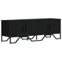 Engineered wood TV stand in black, 122x34x41 cm by , TV Furniture - Ref: Foro24-848584, Price: 61,61 €, Discount: %
