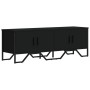 TV-Möbel aus schwarzem Ingenieurholz 122x34x41 cm von , TV-Möbel - Ref: Foro24-848584, Preis: 64,13 €, Rabatt: %