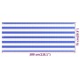 Balcony awning in blue and white HDPE 75x300 cm by vidaXL, Umbrellas - Ref: Foro24-310884, Price: 13,88 €, Discount: %