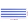 Balcony awning in blue and white HDPE 75x300 cm by vidaXL, Umbrellas - Ref: Foro24-310884, Price: 13,67 €, Discount: %