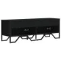 Engineered wood TV stand in black, 122x34x41 cm by , TV Furniture - Ref: Foro24-848584, Price: 61,61 €, Discount: %