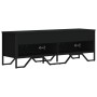 TV-Möbel aus schwarzem Ingenieurholz 122x34x41 cm von , TV-Möbel - Ref: Foro24-848584, Preis: 64,13 €, Rabatt: %