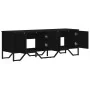 Engineered wood TV stand in black, 122x34x41 cm by , TV Furniture - Ref: Foro24-848584, Price: 61,61 €, Discount: %