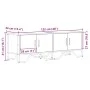 TV-Möbel aus schwarzem Ingenieurholz 122x34x41 cm von , TV-Möbel - Ref: Foro24-848584, Preis: 61,61 €, Rabatt: %