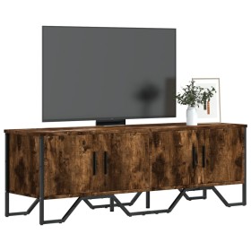 Mueble de TV madera de ingeniería roble ahumado 122x34x41 cm de , Muebles TV - Ref: Foro24-848586, Precio: 66,85 €, Descuento: %