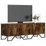 Engineered wood TV stand in smoked oak, 122x34x41 cm by , TV Furniture - Ref: Foro24-848586, Price: 65,85 €, Discount: %