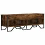 Engineered wood TV stand in smoked oak, 122x34x41 cm by , TV Furniture - Ref: Foro24-848586, Price: 65,85 €, Discount: %