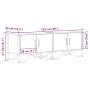 TV-Möbel aus geräucherter Eichen-Ingenieurholz 122x34x41 cm von , TV-Möbel - Ref: Foro24-848586, Preis: 66,85 €, Rabatt: %
