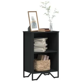 Engineered wood black shelf 50x31x74.5 cm by , Bookcases and shelves - Ref: Foro24-848599, Price: 39,97 €, Discount: %