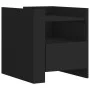 Nachttisch aus schwarzem Ingenieurholz 45x50x50 cm von , Nachttische - Ref: Foro24-848277, Preis: 55,87 €, Rabatt: %