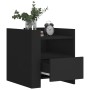 Mesita de noche madera de ingeniería negro 45x50x50 cm de , Mesitas de noche - Ref: Foro24-848277, Precio: 56,54 €, Descuento: %
