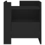 Nachttisch aus schwarzem Ingenieurholz 45x50x50 cm von , Nachttische - Ref: Foro24-848277, Preis: 55,87 €, Rabatt: %