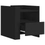 Nachttisch aus schwarzem Ingenieurholz 45x50x50 cm von , Nachttische - Ref: Foro24-848277, Preis: 55,87 €, Rabatt: %