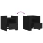 Mesita de noche madera de ingeniería negro 45x50x50 cm de , Mesitas de noche - Ref: Foro24-848277, Precio: 56,54 €, Descuento: %